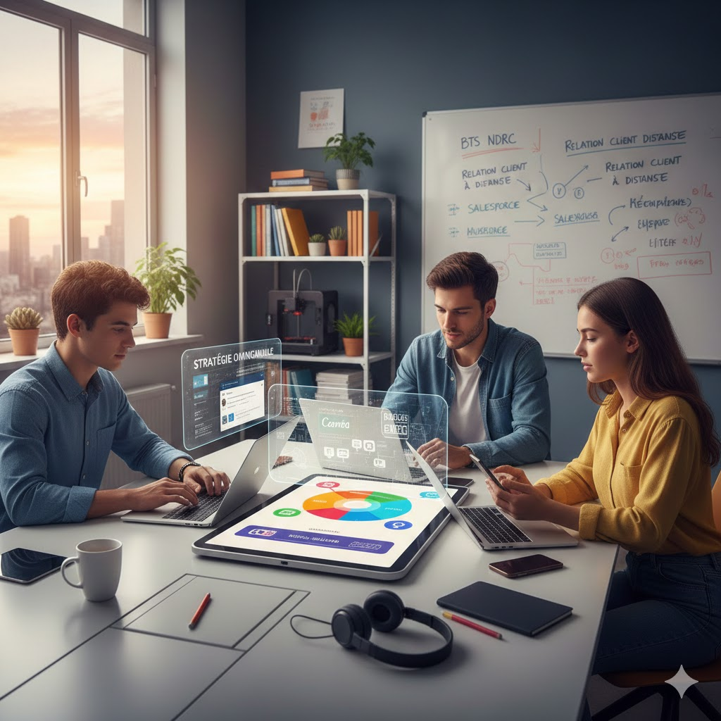 Cours de digitalisation en BTS NDRC